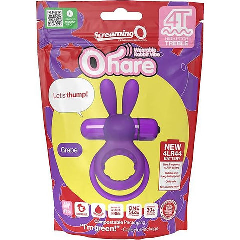 Ohare 4T High Pitch Treble Men'S Vibrating Penis Ring - Vibrating Cock Rings