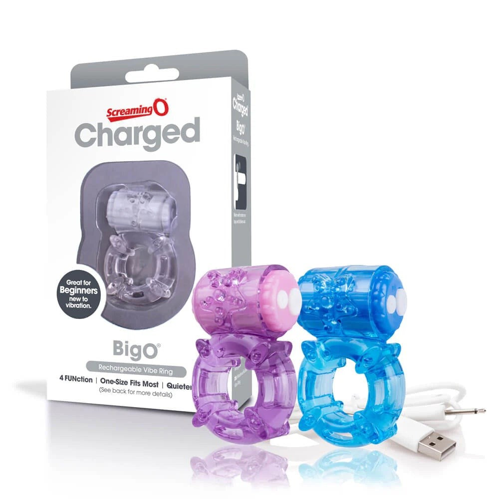 Charged Big O Rechargeable Vibrating Cock Ring - - Vibrating Cock Rings