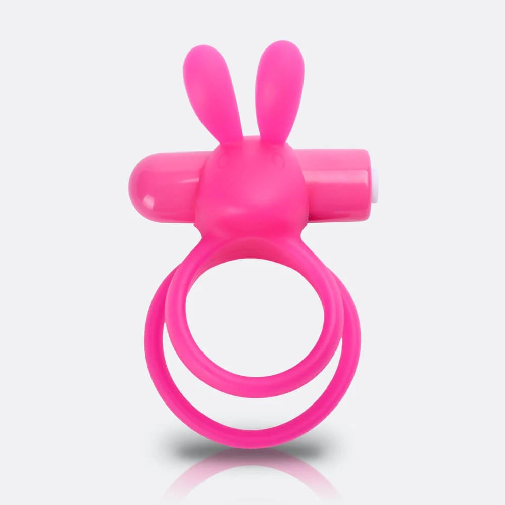 Charged Ohare XL Rabbit Shape 10 Functions Vibrating Cock Ring - Pink - Vibrating Cock Rings