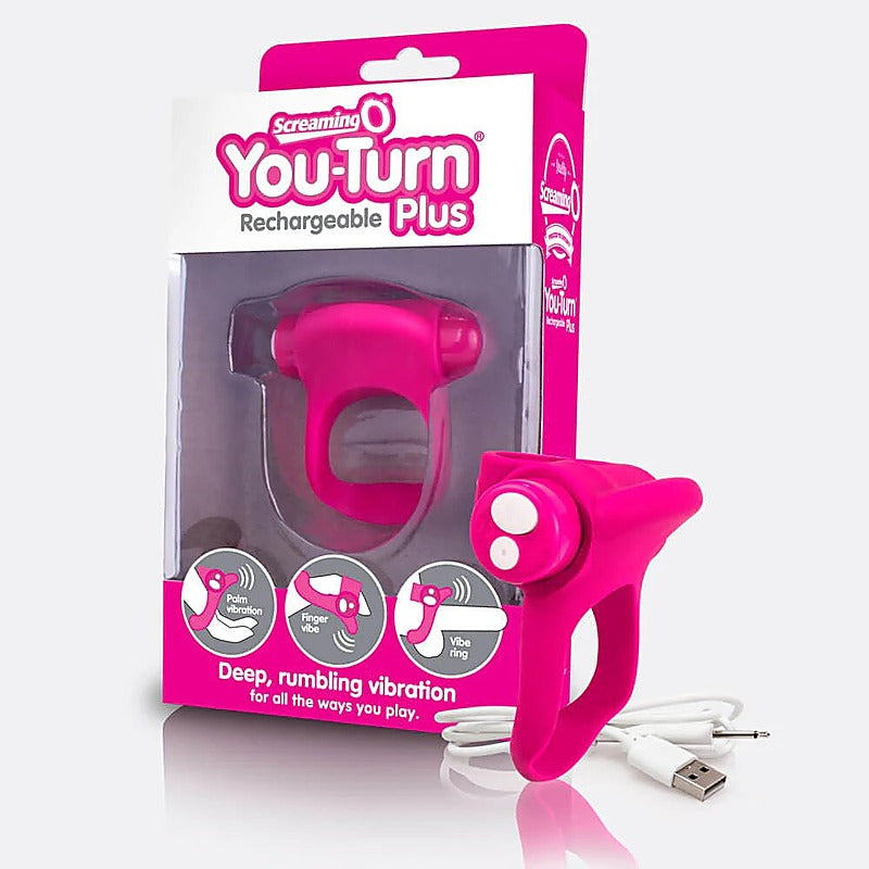 Charged You Turn Plus Rechargeable Vibrating Cock Ring - Vibrating Cock Rings