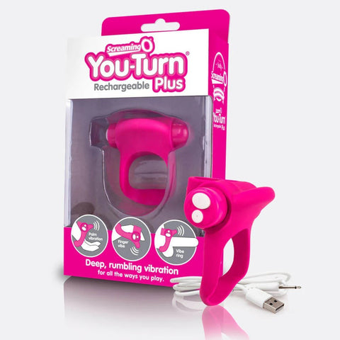 Charged You Turn Plus Rechargeable Vibrating Cock Ring - Vibrating Cock Rings