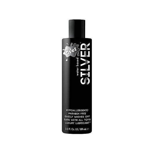Wet Silver Water Based Hypoallergenic Adult Lubricant