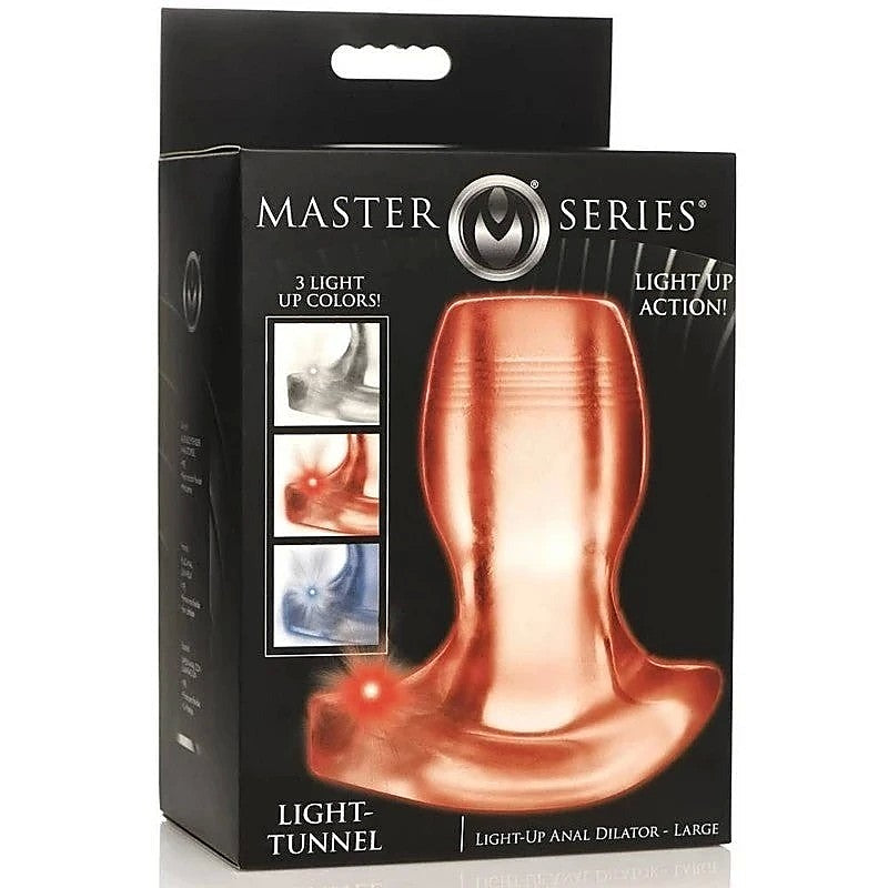 Master Series Light Tunnel Light Up Anal Dilator - Butt Plugs