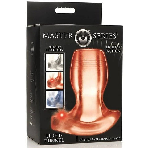 Master Series Light Tunnel Light Up Anal Dilator - Butt Plugs