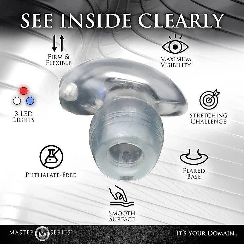 Master Series Light Tunnel Light Up Anal Dilator - Butt Plugs