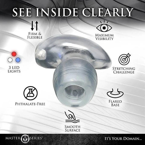 Master Series Light Tunnel Light Up Anal Dilator - Butt Plugs