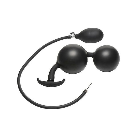 Master Series Ass Rattler Weighted Inflatable Silicone Anal Plug - Butt Plugs