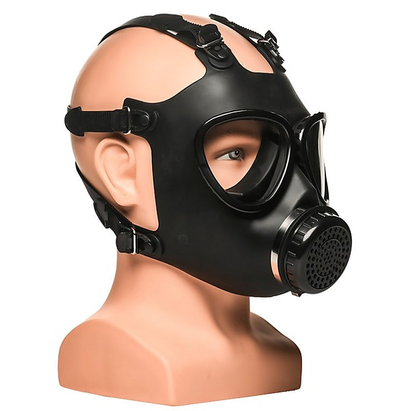 Master Series BDSM Play Inhaler Gas Mask With Bottle - Bondage Hoods