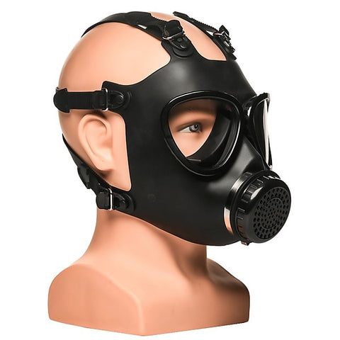 Master Series BDSM Play Inhaler Gas Mask With Bottle - Bondage Hoods
