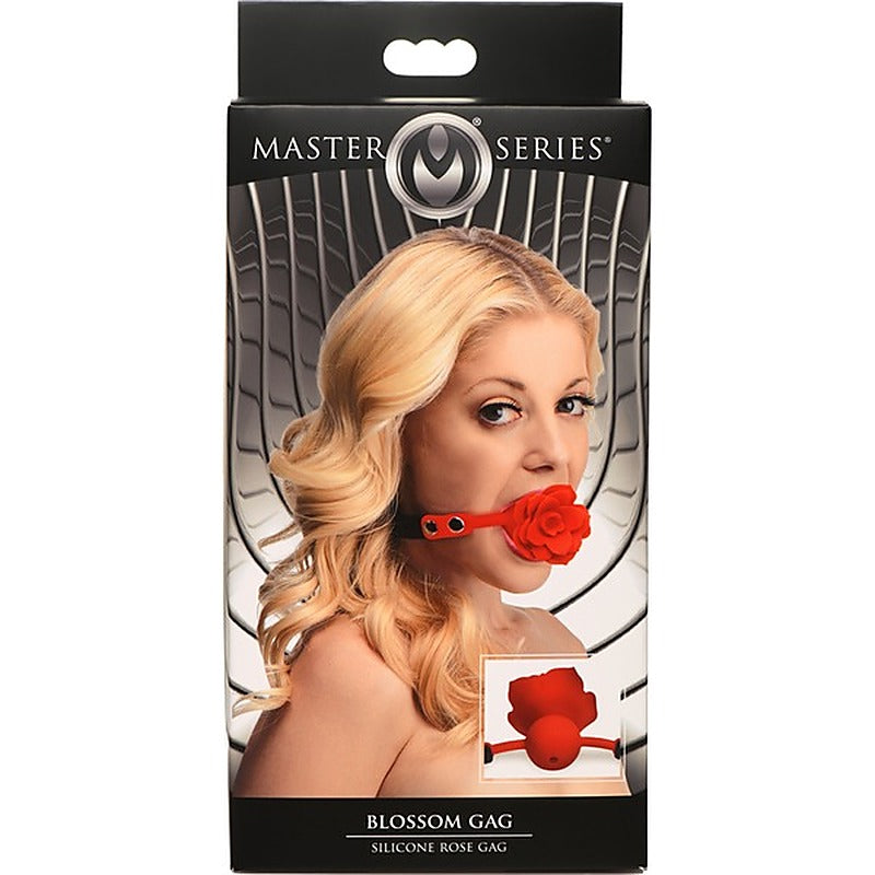 Master Series Blossom Gag Silicone Rose By Xr Brands - Bondage Gags and Bits