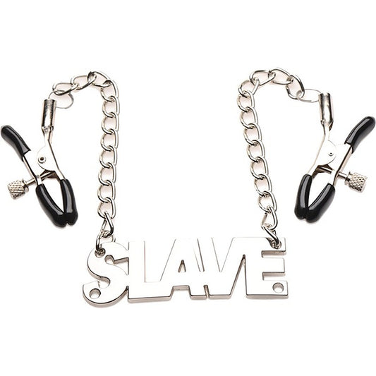 Master Series Enslaved Slave Chain BDSM Play Nipple Clamps - Nipple and Clit Clamps