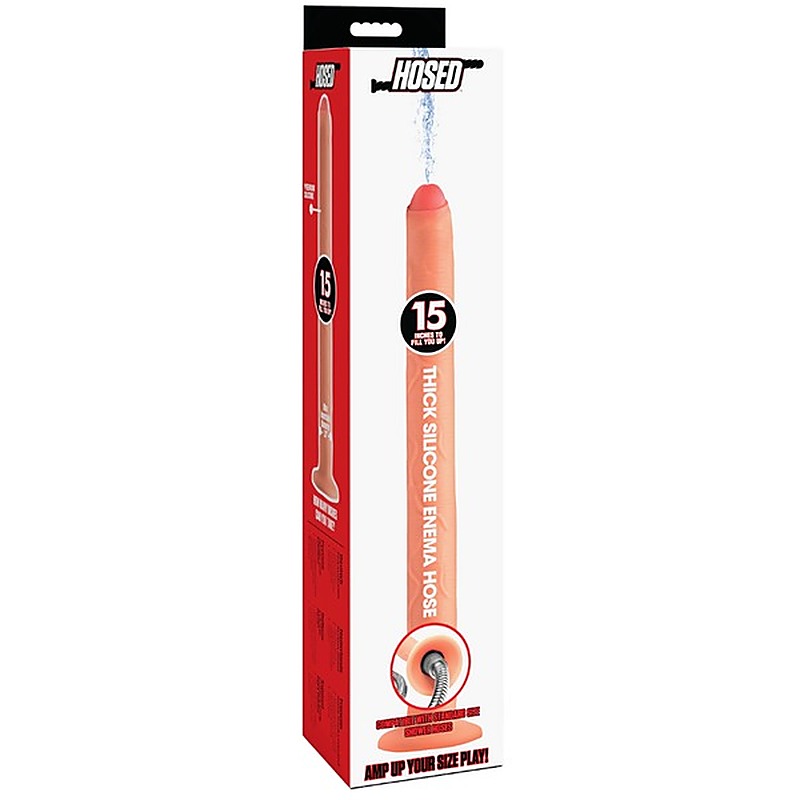 XR Brands Thick Silicone Enema Hose 15 Inch - Enemas and Douches