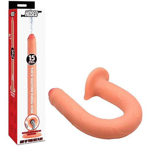 XR Brands Thick Silicone Enema Hose 15 Inch - Enemas and Douches