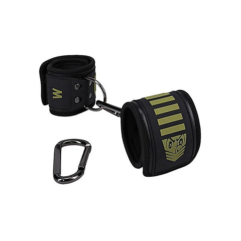 Doc Johnson Fort Troff Tactical Wrist Cuffs Black / Green - Cuffs And Restraints