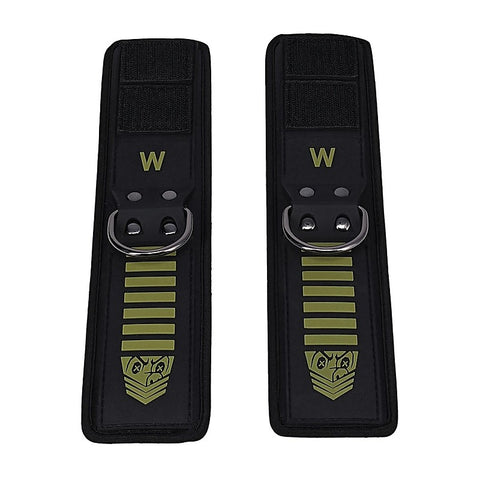 Doc Johnson Fort Troff Tactical Wrist Cuffs Black / Green - Cuffs And Restraints