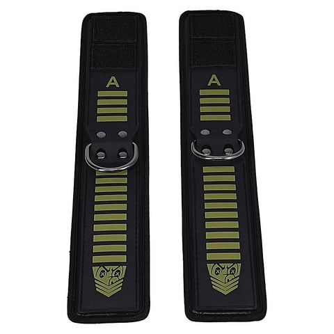 Doc Johnson Fort Troff Tactical BDSM Ankle Cuffs Black/Green