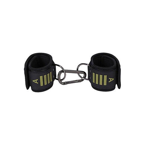 Doc Johnson Fort Troff Tactical BDSM Ankle Cuffs Black/Green