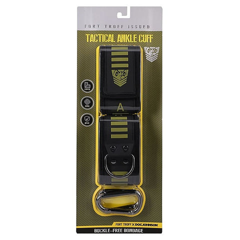 Doc Johnson Fort Troff Tactical BDSM Ankle Cuffs Black/Green