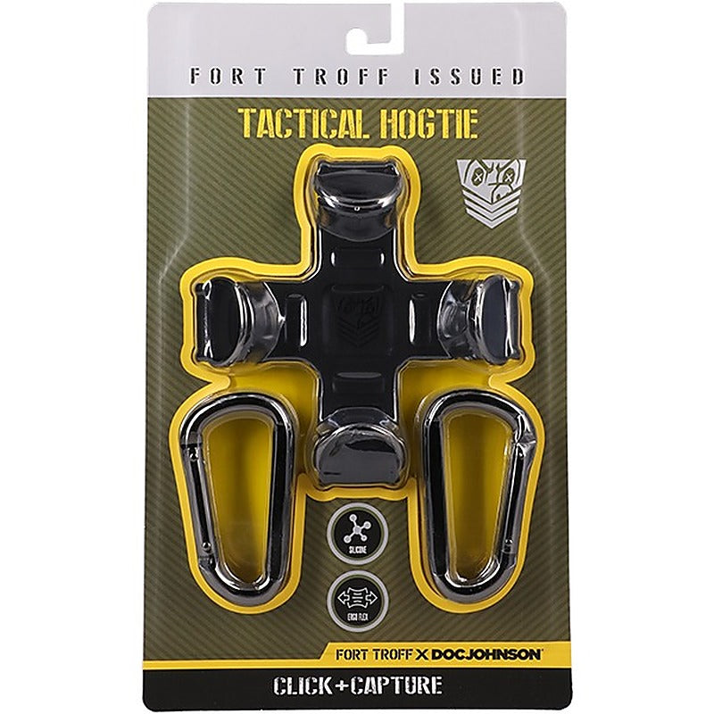 Doc Johnson Fort Troff Tactical BDSM Play Hogtie Black - Cuffs And Restraints