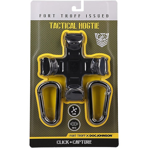 Doc Johnson Fort Troff Tactical BDSM Play Hogtie Black - Cuffs And Restraints