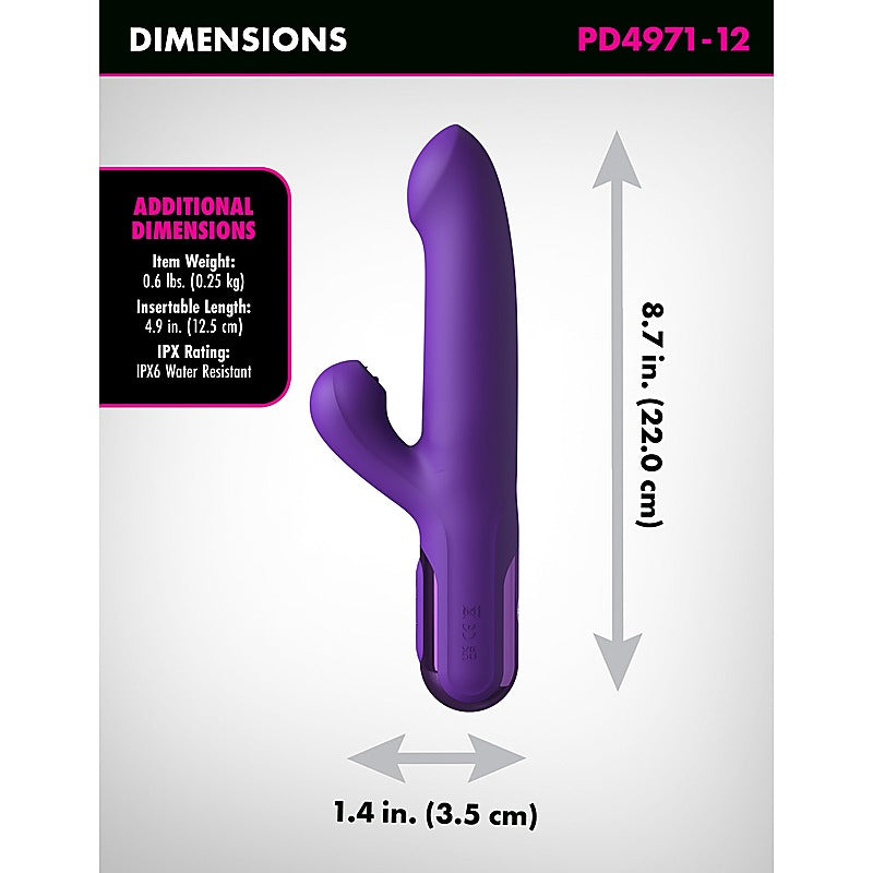 Fantasy For Her Super Sonix Thruster Rabbit Vibrator - Rabbit Vibrators