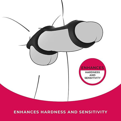 Strap The Balls Silicone Cock Strap With Ball Stretcher - Ball and Cock Toys