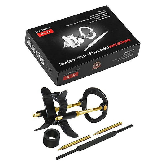 LuvPump Max Fit Hybrid Penis Extender Kit Black