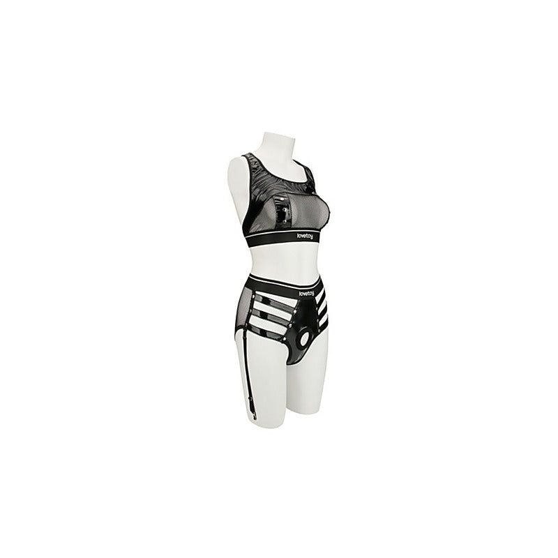 Rebellion Reign Iconic Strap On Harness Set By Lovetoy - Strap On Sextoys