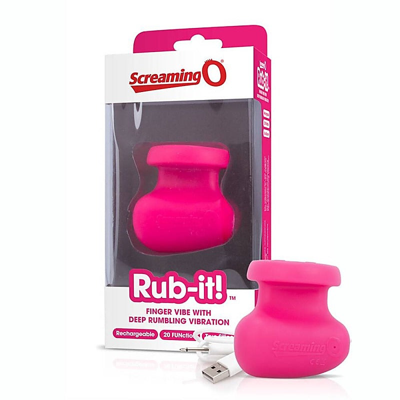 Charged Rub-It Rechargeable Finger Vibrator By Screaming O - Finger and Tongue Vibrators