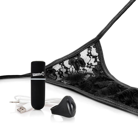 Screaming O My Secret Charged Remote Control Panty Vibrator Black - Remote Control Vibrators
