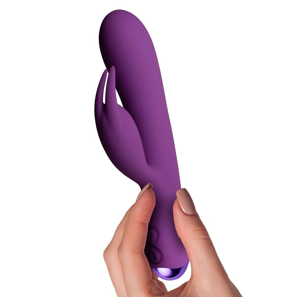 Rocks Off Flutter Multi Function Rechargeable Rabbit Vibrator Purple - Rabbit Vibrators