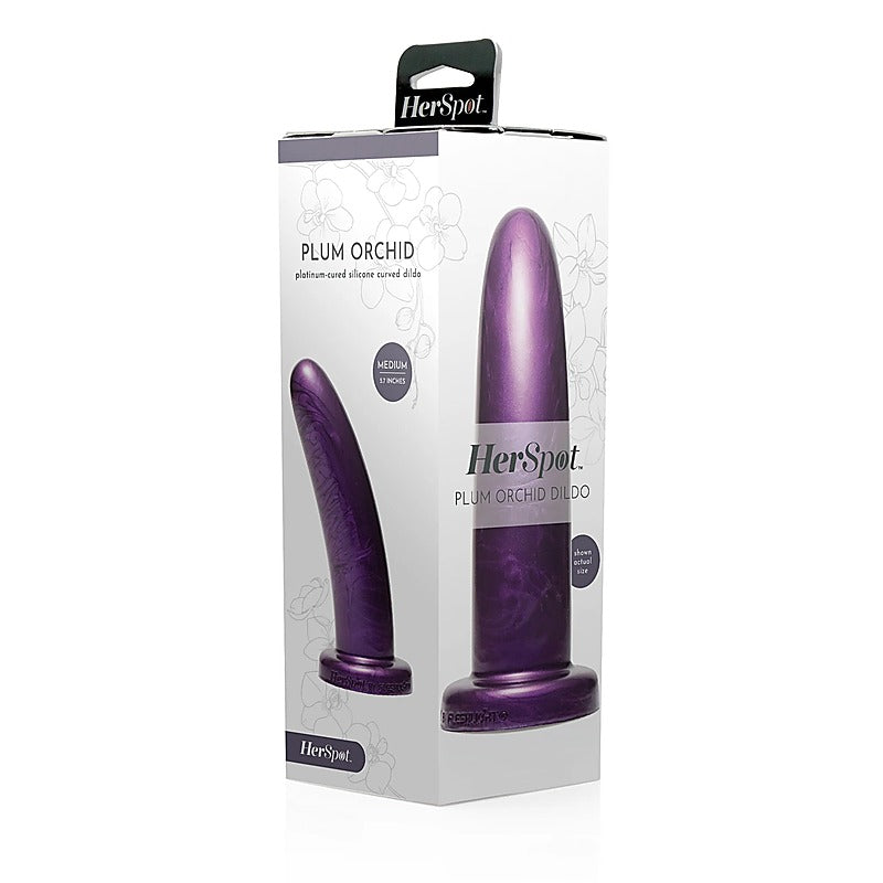 Plum Orchid Realistic Silicone Dildo By Fleshlight - Realistic Dildos