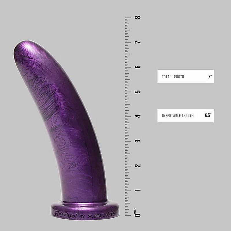 Plum Orchid Realistic Silicone Dildo By Fleshlight - Realistic Dildos