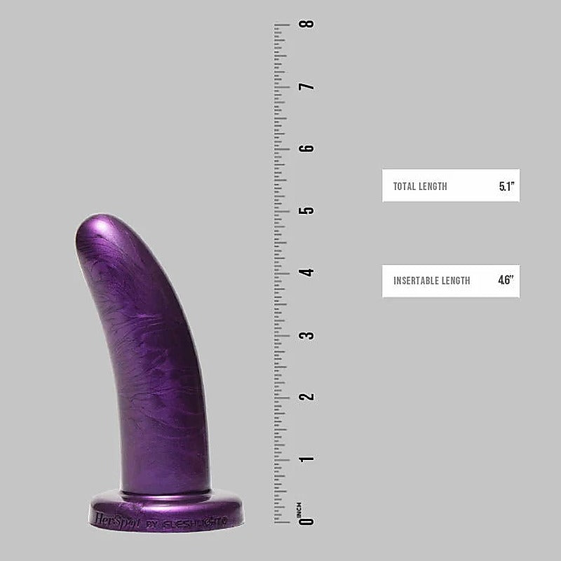 Plum Orchid Realistic Silicone Dildo By Fleshlight - Realistic Dildos