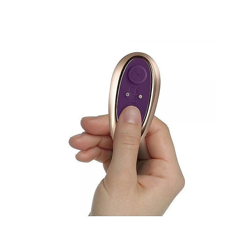 Rocks Off Petite Sensations Desire Remote Control Butt Plug Purple - Butt Plugs