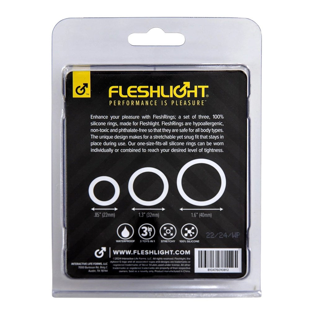 Fleshlight FleshBands 3 Pack Super Stretchy Cock Ring - - Cock Ring Sets