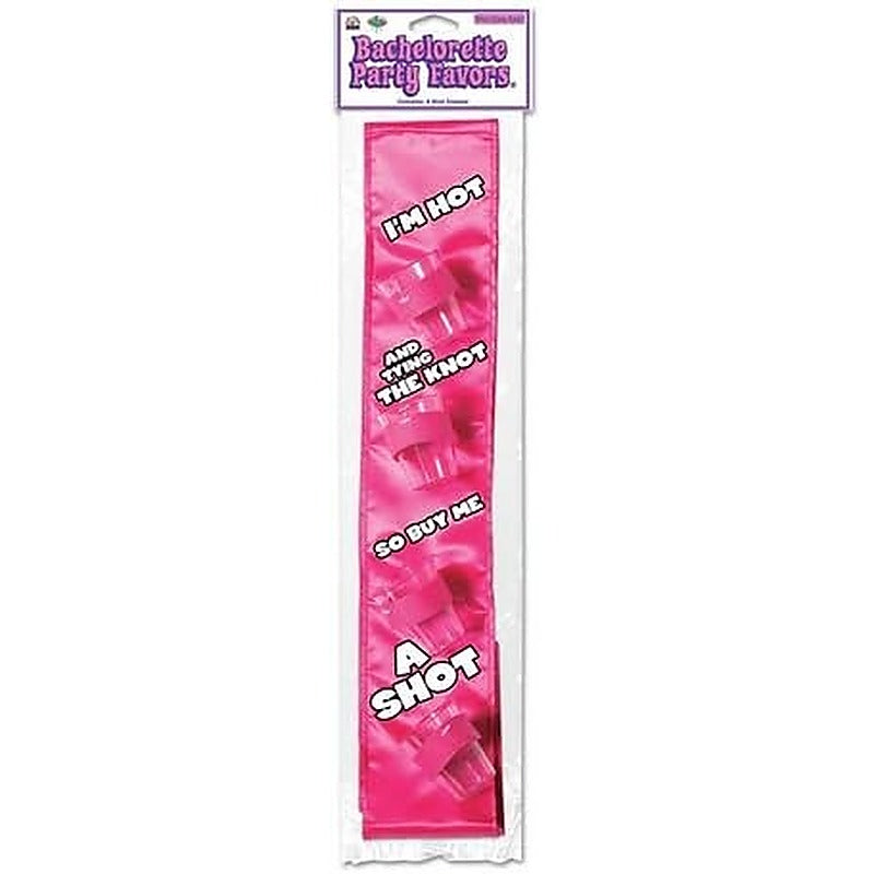 Bachelorette Party Shot Glass Night Party Sash By Pipedream - Party Gifts and Novelties