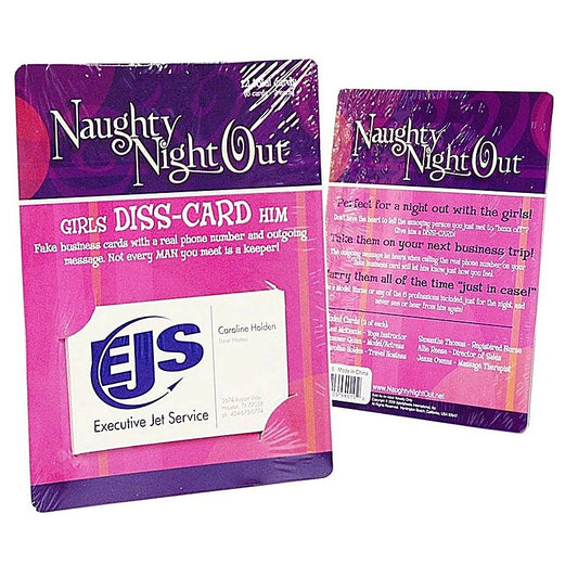Naughty Night Out Girls Diss-Card Him By Adam & Eve - Party Gifts and Novelties