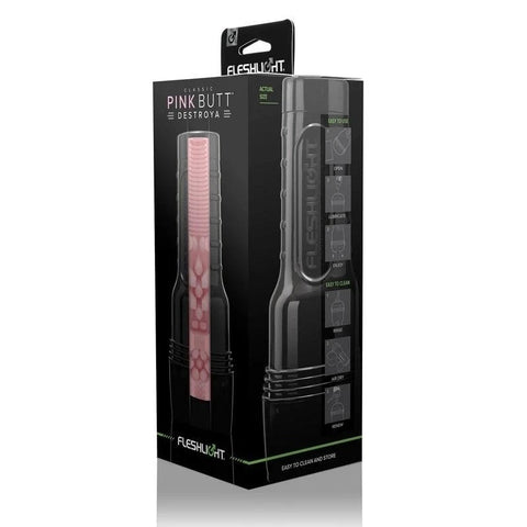 Fleshlight Pink Butt Destroya Male Masturbator Sleeve - Fleshlight Male Masturbators