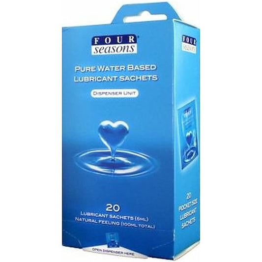 Four Seasons Water Based Adult Lubricant Sachets 5ml  20 Pack