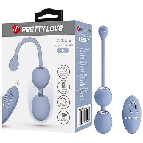 Pretty Love Rechargeable Wilie Dream Chaser Vibrating Love Eggs - Love Eggs and Kegel Exercisers