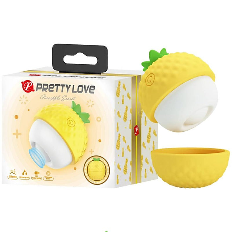 Pretty Love Rechargeable Pineapple Secret Clitoral Vibrator - Clit Ticklers and Pulsators