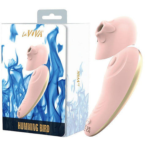 La Viva Hummingbird Tapping and Vibrating Clitoral Massager Pink