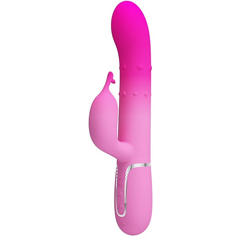 Pretty Love Shima Rechargeable 7 Function Rabbit Vibrator Pink - Rabbit Vibrators