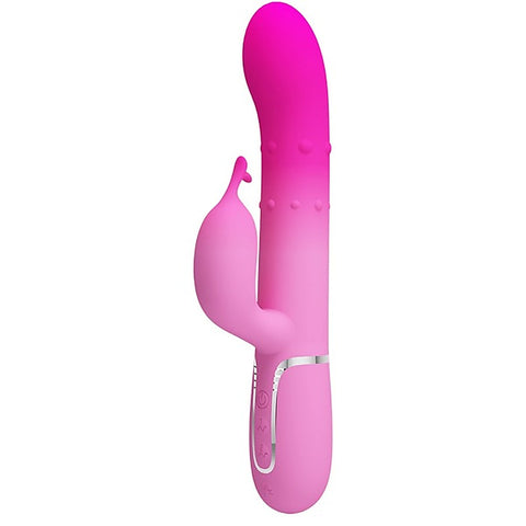 Pretty Love Shima Rechargeable 7 Function Rabbit Vibrator Pink - Rabbit Vibrators