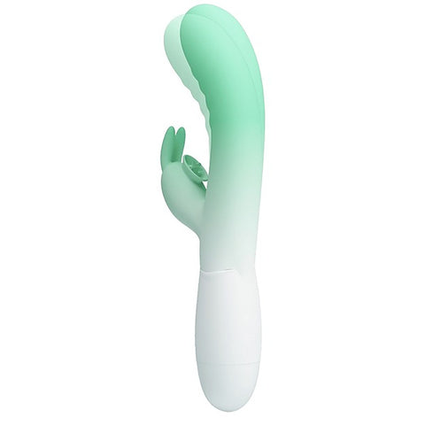 Pretty Love Cerberus 30 Function Vibrating Rabbit Massager Seafoam / White - Rabbit Vibrators