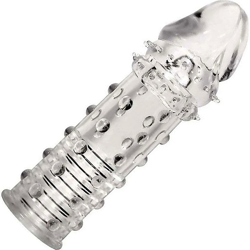 Adams Penis Extension Sleeve Clear By Adam & Eve - Penis Sleeves and Extenders