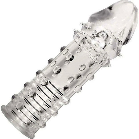 Adams Penis Extension Sleeve Clear By Adam & Eve - Penis Sleeves and Extenders