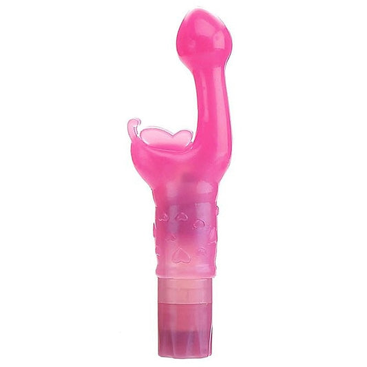 Adam and Eve Butterfly Kiss 18 cm G Spot Vibrator Pink