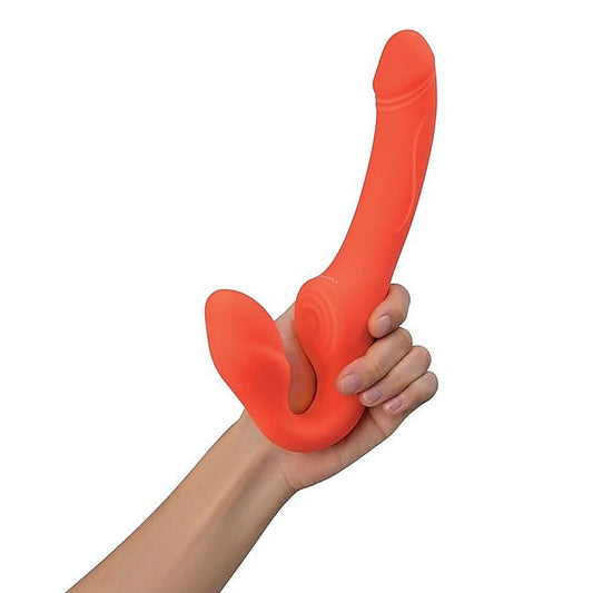 Bodywand ID Access USB Rechargeable Strapless Strap-On Orange - Strap On Sextoys